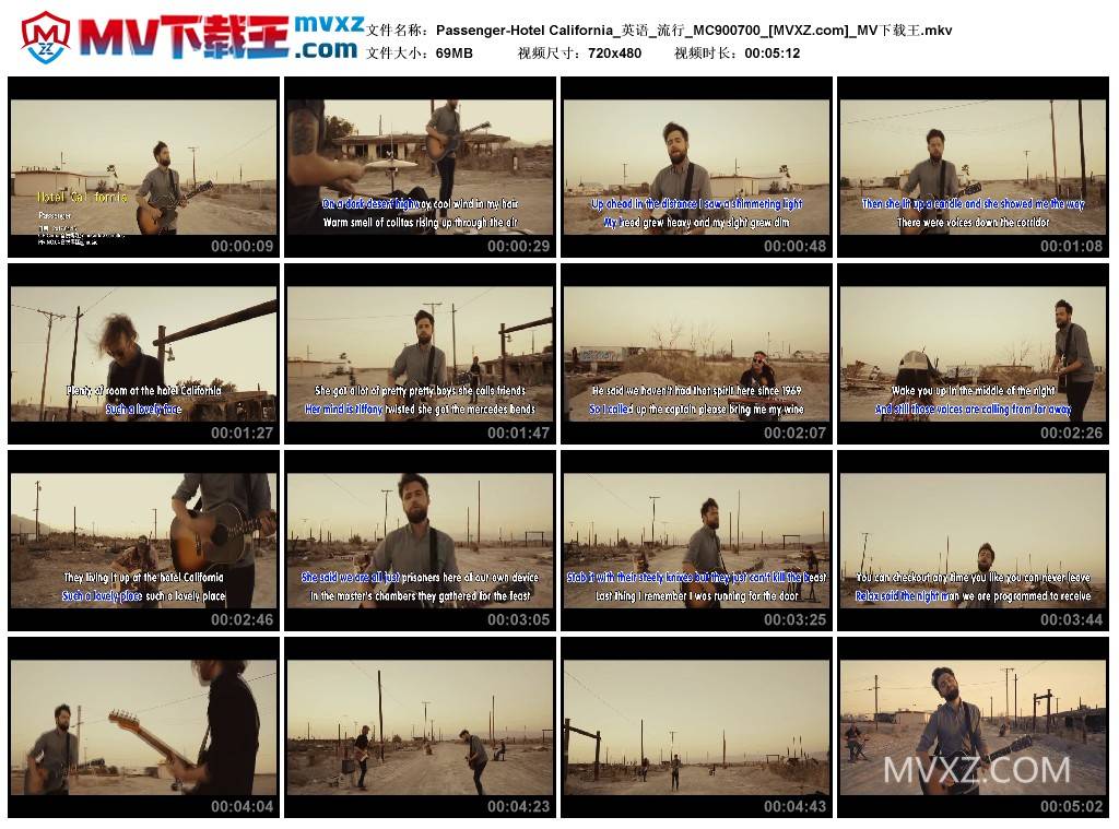 Passenger-Hotel California_英语_流行_MC900700